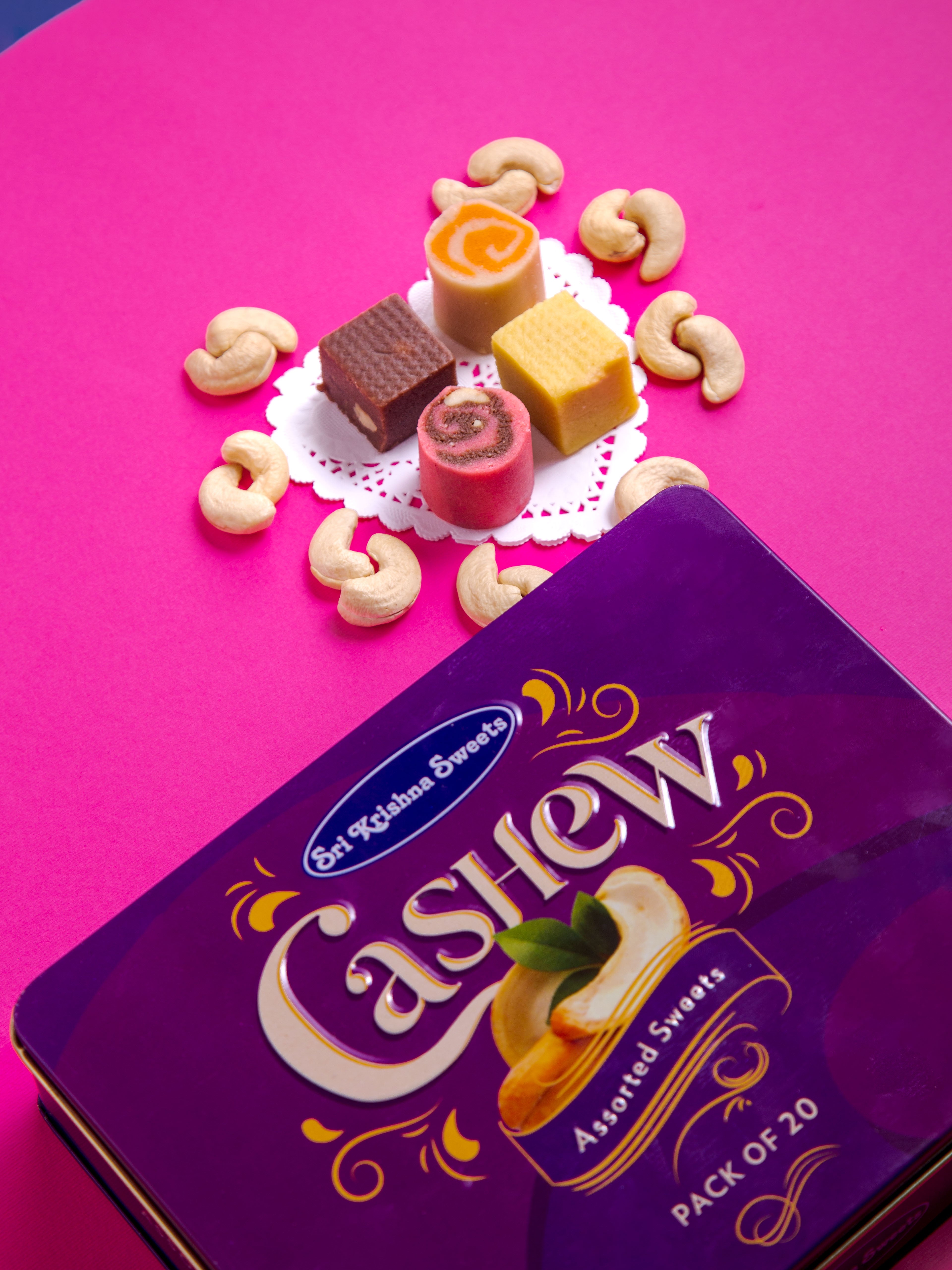 Assorted Cashew Sweets (Pack of 20)